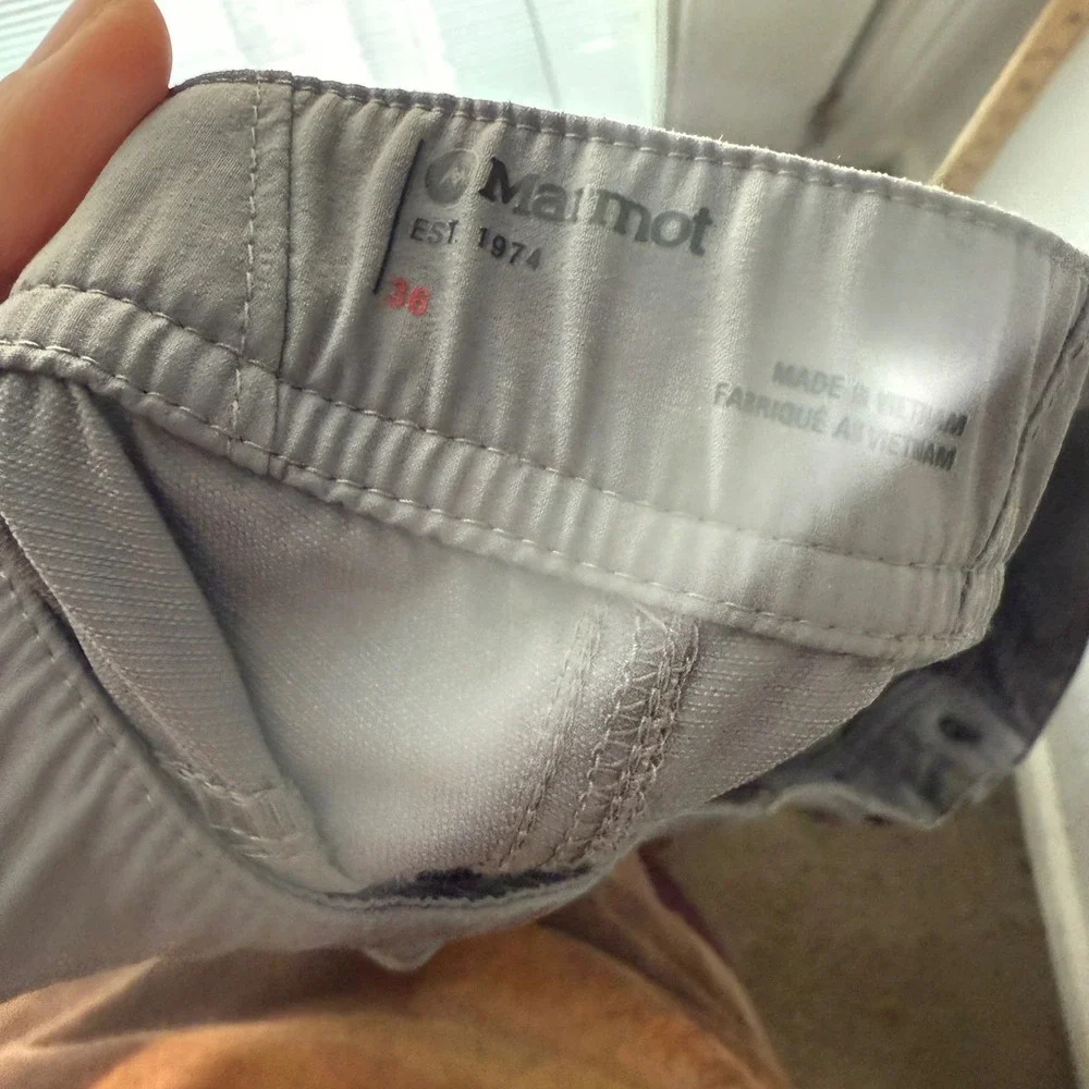 Marmot Men's Grey‎ Hiking Outdoor Cargo Pants Size XL Relax Comfort Casual